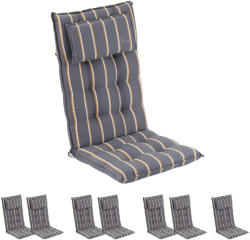 Blumfeldt Sylt, pernă tapițată, pernă pentru scaun, spătar mai înat, poliester, 50 × 120 × 9 cm, 8 × covoraș (x2 10037357) (x2 10037357)