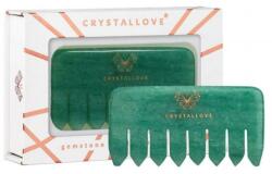 Crystallove Perie din aventurină pentru masajul scalpului - Crystallove Aventurine Comb