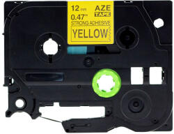 AIMO Etichete strong adeziv Aimo TZe-S631 compatible Brother TZe-S631 12mm x 8m negru galben (BHATZES631)
