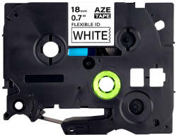 AIMO Banda flexibila compatibila Brother TZe-FX241, 18 mm, negru pe alb, pentru identificare fire, cabluri si echipamente electrice (BHATZEFX241)