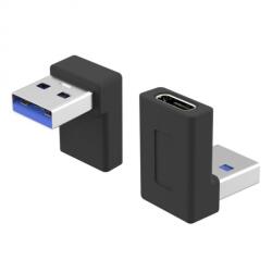  Adaptor USB 3.1 type C la USB-A unghi 90 grade M-T, kur31-27 (KUR31-27)