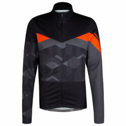 Ziener - bluza ciclism cu maneca lunga pentru barbati Nadin jersey - negru gri portocaliu (219250)