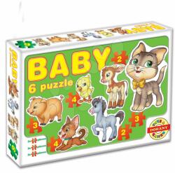 Dohány Baby puzzle animale de casă Dohány cu 6 imagini de la 24 luni (DH63518)