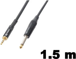 Thunder Audio Thunder Germany GX27-1, 5m mono-sztereo jelkábel (6, 3 mm Mono Jack - 3, 5 mm Sztereo Jack)