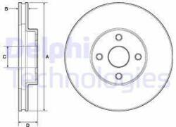 DELPHI Disc frana DELPHI BG3780 (BG3780) - automobilus