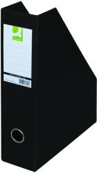 Q-CONNECT Suport reviste, carton plastifiat PVC, latime 76mm, Q-Connect - negru (KF16210) - officeclass