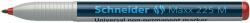 Schneider Universal non-permanent marker SCHNEIDER Maxx 225 M, varf 1mm - rosu (S-1212) - officeclass