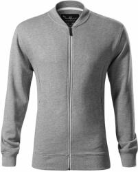 MALFINI Férfi felső Bomber - Sötétszürke melírozott | M (4531214)