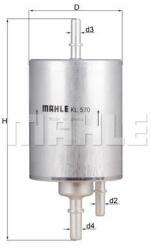 MAHLE filtru combustibil MAHLE KL 570 (KL 570) - automobilus
