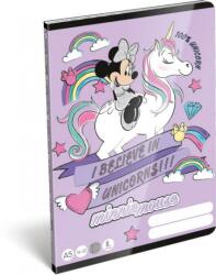 Lizzy Card 2. osztályos vonalas füzet, Minnie Mouse és Unikornis minta (16-32)