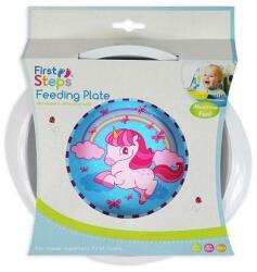 First Steps First Steps BPA free mély tányér Unikornis minta