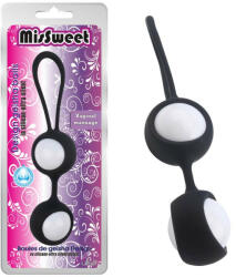 Bile vaginale silicon CHISA GEISHA Missweet 17.7 cm negru (CN-373201323)