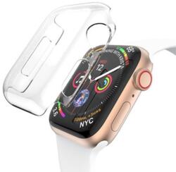 iKi Apple Watch 44mm TPU full cover szilikon tok - átlátszó