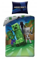 Minecraft ágyneműhuzat, Creeper zöld (100 % pamut) (199)