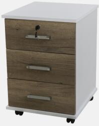 Alpino Comoda Epsilon Alpino, 646 mm x 450 mm x 500 mm, Maro/Alb Dulap arhivare