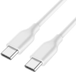 Cablu Date si Incarcare USB Type-C la USB Type-C, 100cm, Alb (USBC_WHITE)