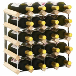 VidaXL Suport sticle de vin pentru 20 sticle, lemn masiv de pin (282469) - izocor