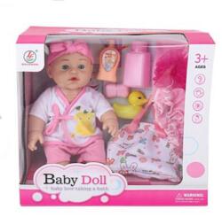 Magic Toys Baby Dolls újszülött baba fürdőszettel (MKM483268)