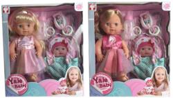 Magic Toys Pisilős baba hordozóval kiegészítőkkel - 30 cm (MKL257855)