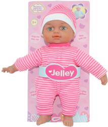Magic Toys Jelley baba csíkos ruhában - 25 cm (MKL397796)
