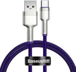 Baseus Cablu Cafule Series Metal USB la Type-C Purple (40W, 1m, impletitura nylon)-T. Verde 0.1 lei/buc (CATJK-A05) - pcone