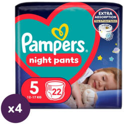 Pampers Night Pants bugyipelenka 5, 11-17 kg HAVI PELENKACSOMAG 88 db