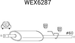 QWP Toba esapament finala QWP WEX6287 (WEX6287)