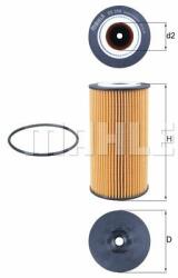 MAHLE Filtru ulei MAHLE OX 358D (OX 358D) - automobilus