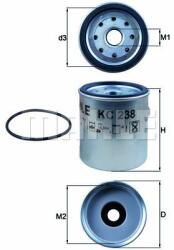 MAHLE filtru combustibil MAHLE KC 238D (KC 238D) - automobilus