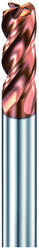 DHF 8mm R0, 3mm tórusz 4 élű L100 keményfém maró 55HRC-ig - DHF - LRTD0803