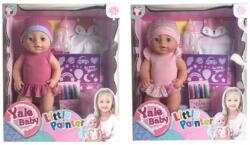 Magic Toys Pisilős lány baba színezhető felsővel és kiegészítőkkel (MKL258368)