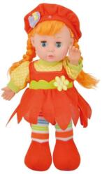 Magic Toys Vörös hajú rongytestű baba piros sapival - 30 cm (MKL197816)