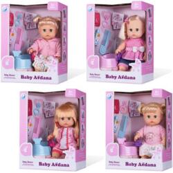 Magic Toys Szőke copfos baba hanggal - 30 cm (MKL458204)