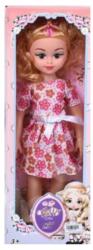 Magic Toys Divat baba virágos ruhában hanggal - 46 cm (MKL071681)