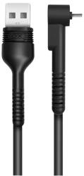 XO NB100 type-C kábel (L alakú), rugalmas szilikon, 2, 1A, fekete