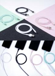 XO NB132 micro USB adatkábel Macaron (Kék) - merevített vég