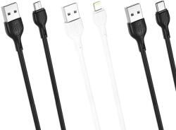 XO NB200 micro USB adatkábel (Fehér) - 1 m, 2.1A