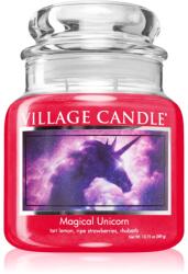 Village Candle Magical Unicorn lumânare parfumată (Glass Lid) 389 g