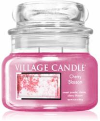 Village Candle Cherry Blossom lumânare parfumată (Glass Lid) 262 g