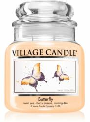 Village Candle Butterfly lumânare parfumată (Glass Lid) 389 g