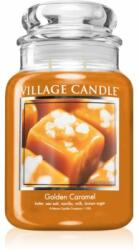 Village Candle Golden Caramel lumânare parfumată (Glass Lid) 602 g