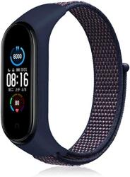  Xiaomi Mi Band 3/4/5/6 nylon szíj, tengerkék