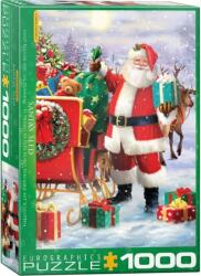 EUROGRAPHICS 1000 db-os puzzle - Santa with Sled by Simon Tread (6000-5639) (6000-5639)