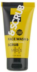 Mades Cosmetics Scrub pentru față cu extract de cărbune activ - Mades Cosmetics M|D|S For Men Face Wash & Charcoal Scrub 75 ml