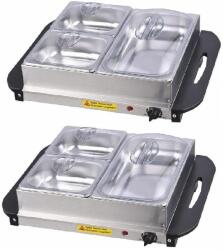 Jago Elektromos ételmelegítő készlet 2x 150 W (WMTR01-1x2.5L+2x1L-2er)
