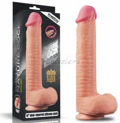 Lovetoy- Dual Layer Dildo 12 Dual Layered Platinum Silicone - 30cm x 5.3cm