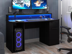  Gamer asztal Serus (Matt fekete)