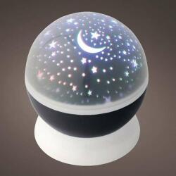 LUMINEO Projektor forgó effekttel fehér, elemes, USB (40101322)