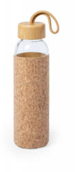 EVERESTUS Sticla de apa, sport, Everestus, 2707275, Sticla, Pluta, 500 ml, ø63x225 mm, Transparent, Natur (EVE10-AP721984)