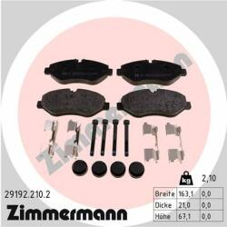 ZIMMERMANN set placute frana, frana disc ZIMMERMANN 29192.210. 2 - automobilus